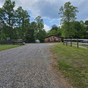 From the entrance to the barn