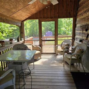 Relaxing screened porch