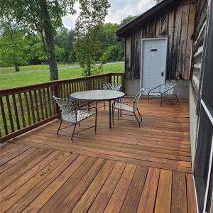Large deck with restroom