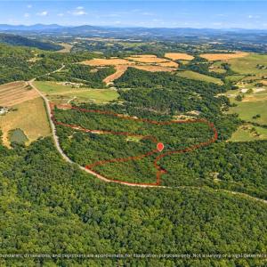 Creekfront Acreage on Paved Road Near Saxapahaw. Aerial of the approximate boundary along the paved road frontage. Wooded, rolling land with Cane Creek on the east line, a short drive to Saxapahaw, Mebane and Chapel Hill, NC.