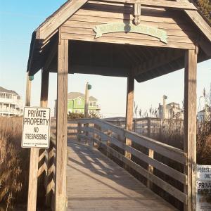 Oceanfront walkway