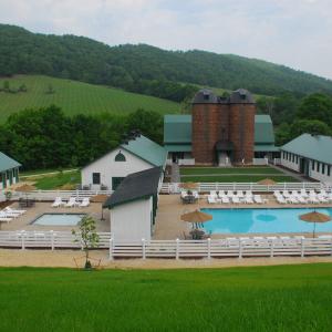 Dairy Barn Silos & Pool area
