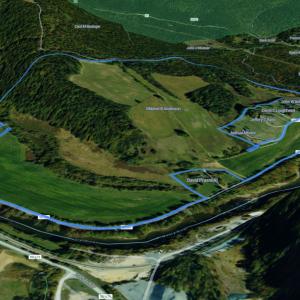 Aerial 3D view of parcel
