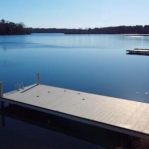 -Westerly view of dock and lake