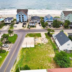 Drone / aerial view with a water view and a view o