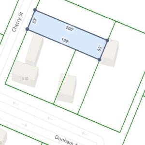 Map Location and Lot Dimensions via County Records