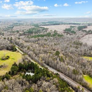 Parcels on the right side of the road.