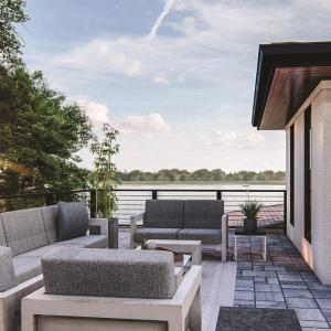 View of patio / terrace featuring an outdoor livin