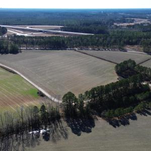 Aerial view with a rural view