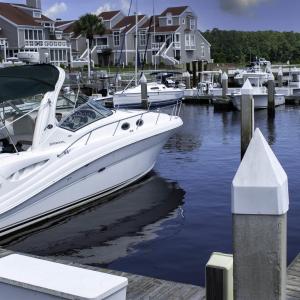 Dock with a water view