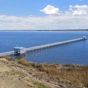 View of the elongated dock