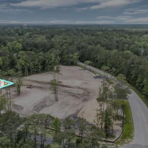 Bird's eye view with a forest view