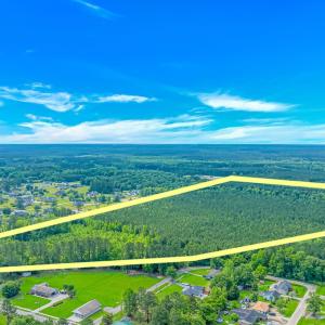 Aerial overview of property's location featuring a