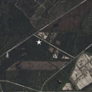 Aerial map of property and surrounding area