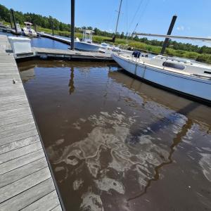 Dock featuring a water view