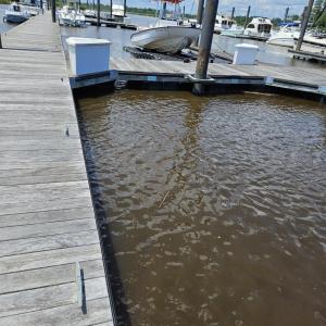 Dock featuring a water view