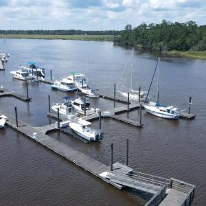 Dock with a water view