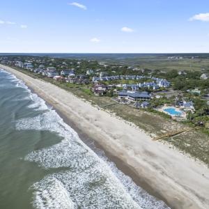Aerial view of residential area featuring unending