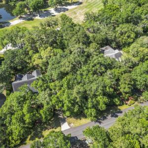Aerial overview of property's location with a near