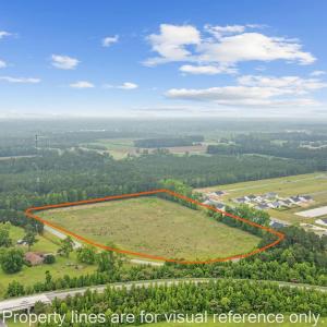 View of rural area with property parcel outlined