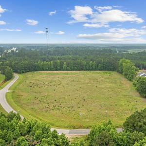 Aerial view of residential area