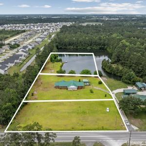 Aerial overview of property's location with proper