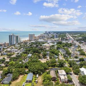View of urban area with a nearby body of water