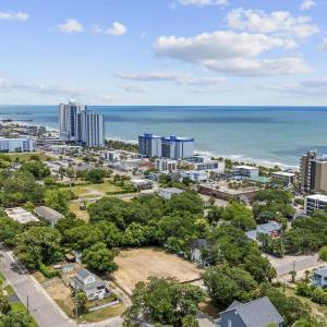 View of urban area with a nearby body of water