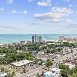 View of urban area with a nearby body of water