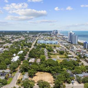 View of urban area featuring a nearby body of wate