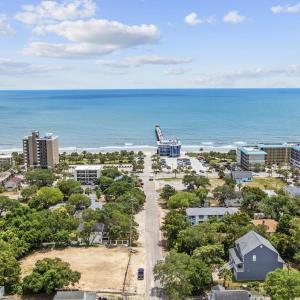 View of urban area with a nearby body of water