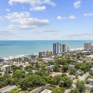 View of urban area featuring a large body of water
