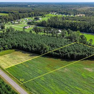Overview of rural landscape with property parcel o