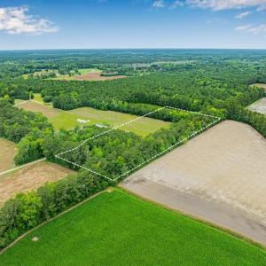 Overview of rural landscape featuring property bou