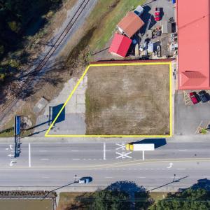 Aerial view of property's location featuring prope