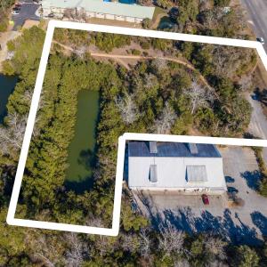 Aerial view of property's location featuring prope