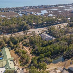 Aerial overview of property's location featuring a