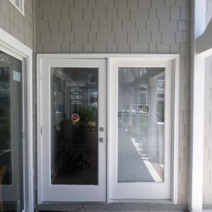 View of exterior entry to bar