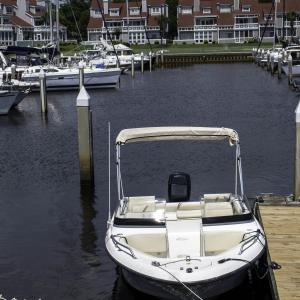 Dock featuring a water view