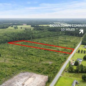 View of rural area with property parcel outlined a