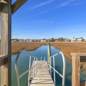 Dock with a water view