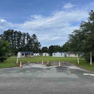 View of front of lot from highway.