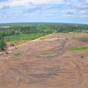 Aerial view of property's location featuring a hea
