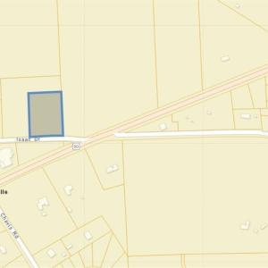 Map showing property parcels