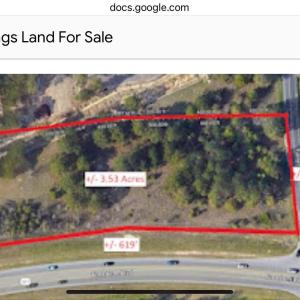 Aerial map of property and surrounding area featur