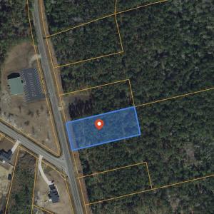 Map / location with property parcel outlined