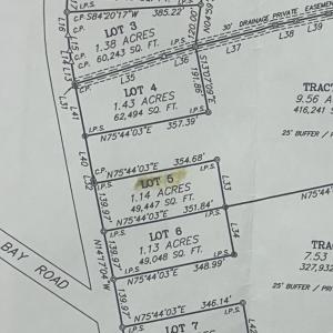 Map showing property parcels