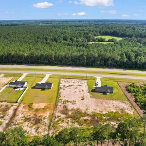 Bird's eye view of a heavily wooded area