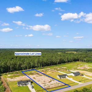 Aerial overview of property's location featuring a