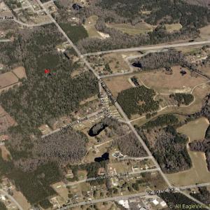 Aerial view of property's location